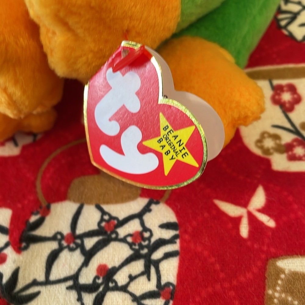 Ty beanie baby frog Smoochy. Kept in cases. - Picture 2 of 9